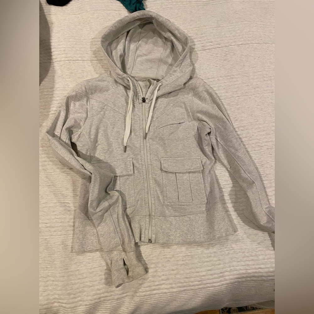 Lululemon light heather gray hoodie.